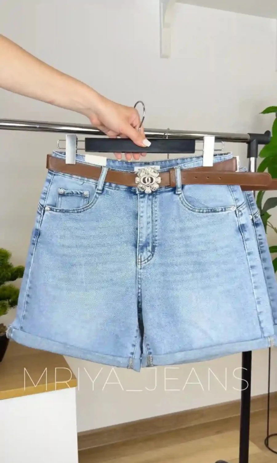 Блакитні джинсові шорти Plus Size MRIYA JEANS